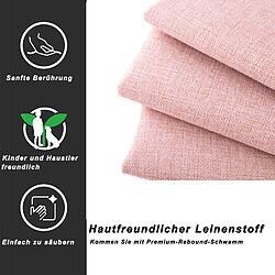 Avis OKWISH Lit coffre 90x200 cm - Tissu lin doux - Rose