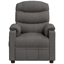 Acheter vidaXL Fauteuil électrique de massage Gris foncé Tissu