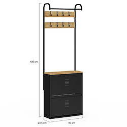 Idmarket Vestiaire d'entrée ESTER meubl pas cher