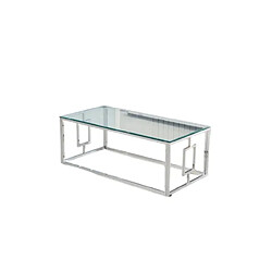 Homy france Table basse verre trempé - Transparent