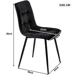 Avis Okwish Ensemble table ronde + 4 chaises - Noir