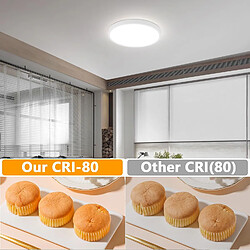 Avis NETTLIFE Panneau LED plafonnier noir éclairage de plafond plat IP44 résistant aux éclaboussures blanc froid 15W