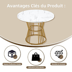 Okwish Ensemble table ronde + 4 chaises - Noir pas cher