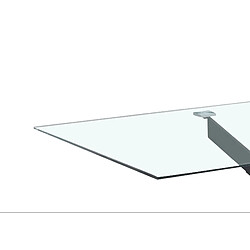 Avis Homy france Table à manger verre - Transparent