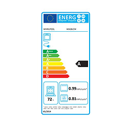 Cuisinière gaz 72l 4 feux blanc - W6G8LCW - WHIRLPOOL