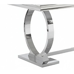 Avis Homy france table à manger rectangulaire - marbré blanc