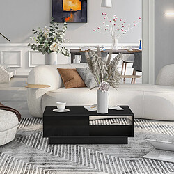 Okwish Table basse rectangulaire - Noir pas cher