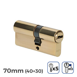 Edm Cylindre de serrure en laiton - Doré