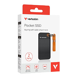 Disque SSD de poche Verbatim USB 3.2 2 To Noir/Orange 32197 (32197)