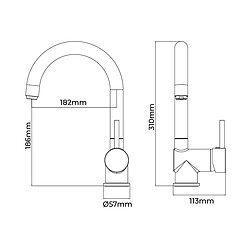 Mitigeur EDM 01127 a7200-x Argenté Acier inoxydable Laiton Zinc Évier