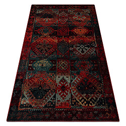 RUGSX Tapis en laine OMEGA AVAR Cadre, diamants, oriental - rubis 235x350 cm