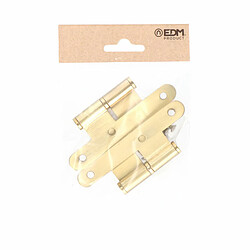 Edm Charnière de porte intérieure - 100 x 58 mm gauche