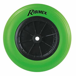 Ribimex Roue increvable 360mm axe 20mm roule. aiguilles