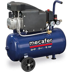Compresseur - MECAFER - 425793 - Bleu - 24 L - 2 CV - 8 bar