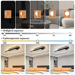 Avis Plafonnier LED NETTLIFE noir moderne à intensité variable avec 1 spot de plafond