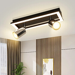 Spot de plafond LED NETTLIFE 2 flammes GU10 moderne blanc chaud orientable 12 W