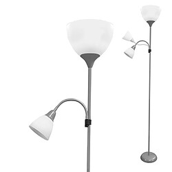 Lampadaire EDM 30010 Boston Argenté 60 W 220-240 V 176 cm