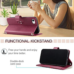 Acheter Xiaomi Redmi Turbo 4 Étui Pour 5G Protecteur Magnétique Cuir PU Titulaire de fentes pour cartes Sangle de poignet GANGXUN Rouge