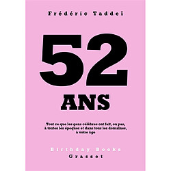 52 ans : tout ce que les gens célèbres ont fait, ou pas, à toutes les époques et dans tous les domaines, à votre âge