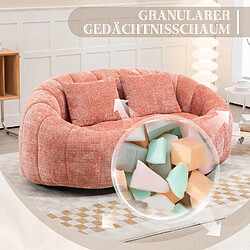 Avis OKWISH Canapé paresseux, canapé poire, canapé 2 places pour salon et chambre, chenille, rose