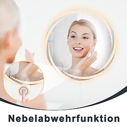 Avis Nettlife Miroir de salle de bain LED rond - Gris