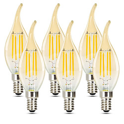 Nettlife ampoules LED E14 bougie - lot de 6