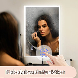 Avis Nettlife Miroir de salle de bain lumineux LED - Blanc