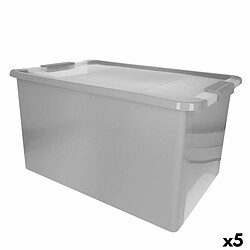 Boîte de rangement Curver Gris Plastique 40 L 55 x 28 x 35 cm (5 Unités)