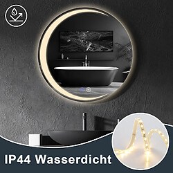 Acheter Nettlife Miroir de salle de bain rond LED - Gris