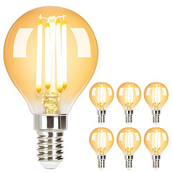 Nettlife ampoules LED E14 vintage G45 - Pack de 6