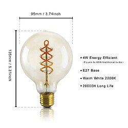 Nettlife ampoule LED E27 G95 vintage