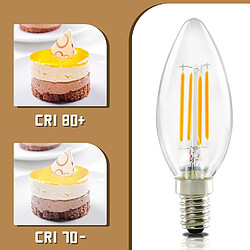 Nettlife ampoule LED E14 bougie filament