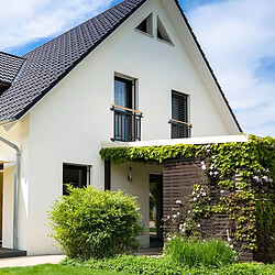 Ecd Germany Garde-corps balcon balustrade française aspect bois 100x90 cm en acier galvanisé