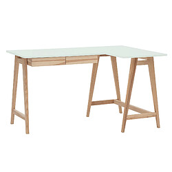 Ragaba Bureau d'angle 2 tiroirs Luka - Menthe