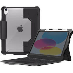 stm goods Étui Clavier Azerty pour iPad 11 2025 et 10 2022 Pavé Tactile Noir