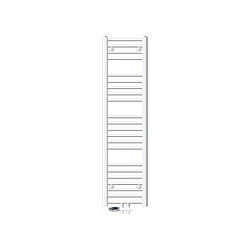 LuxeBath Radiateur de Salle de Bain 300 x 1400 mm Blanc Droite Raccord Central au Bas