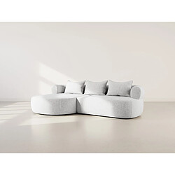 Lisa Design Angela - canapé d'angle gauche 4 places en velours texturé