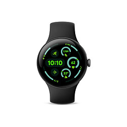 Montre connectée Google PIXEL WATCH 3 45MM 4G LTE NOIR MAT BRACELET NOIR VOLCANIQUE