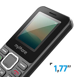 Myphone Téléphone portable 4G LTE Double SIM Autonomie 6 jours USB C Noir pas cher