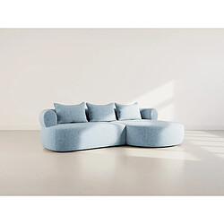 Lisa Design Angela - canapé d'angle droit 4 places en velours texturé
