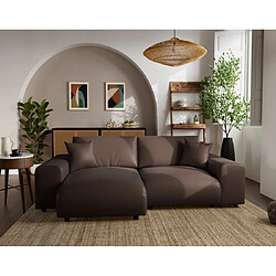 Lisa Design Garance - canapé d'angle réversible 4 places en simili