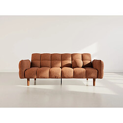 Bestmobilier Adam - Canapé convertible clic-clac 2 places en tissu texturé