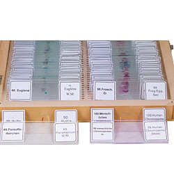 Bresser Optik Set de 100 lames préparées Bresser, avec étui