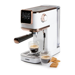 Machine a expresso 3 en 1 - DOMO - DO746K - 1350 W - 20 Bar - Blanc / Rose