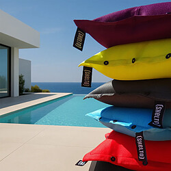 SHELTO Pouf Flottant Tissu Mesh3D Anthracite - 100 x 130 cm - Polyester - Piscine/Extérieur/Intérieur - Housse Lavable - Fabriqué en France