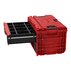 Qbrick System ONE Drawer 2 Toolbox 2.0 RED Ultra HD Custom Boîte à outils 587 x 380 x 340 mm 29 l avec deux tiroirs