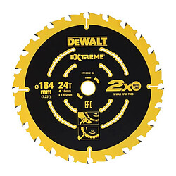 DeWalt DT10302-QZ Lame de scie circulaire Ø184x16 mm 24 dents Elite Series