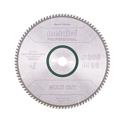 Lame de scie circulaire METABO Classic Multi Cut 628667000 - HW/CT - 305x30mm - 80FZ/TZ - -5°