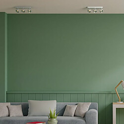 Barcelona LED Triple spot plafonnier orientable "IRIS" + 3 ampoules AR111 GU10- Blanc Chaud