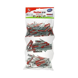 Assortiment de 65 chevilles DUOPOWER et vis FISCHER 541179 6,8,10 S B